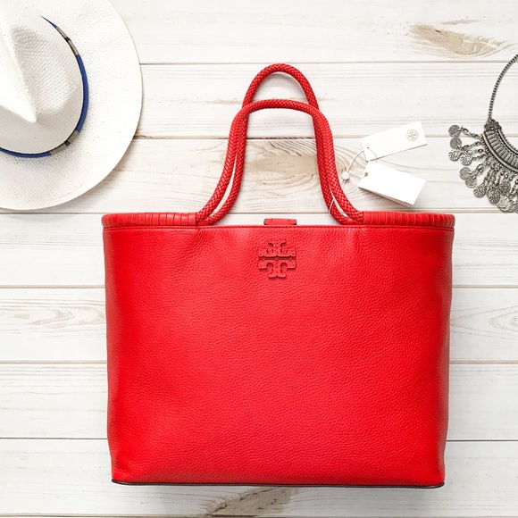 tory burch braided handle bag